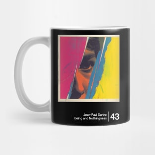 Being & Nothingness - Minimal Style Graphic Artwork Mug